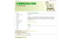 Desktop Screenshot of ilmondodellecose.it